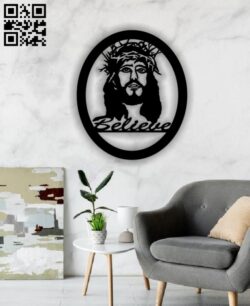 Jesus Christ E0012780 file cdr and dxf free vector download for laser cut