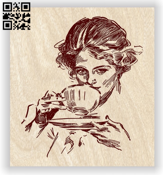 Lady E0012599 file cdr and dxf free vector download for laser engraving machines