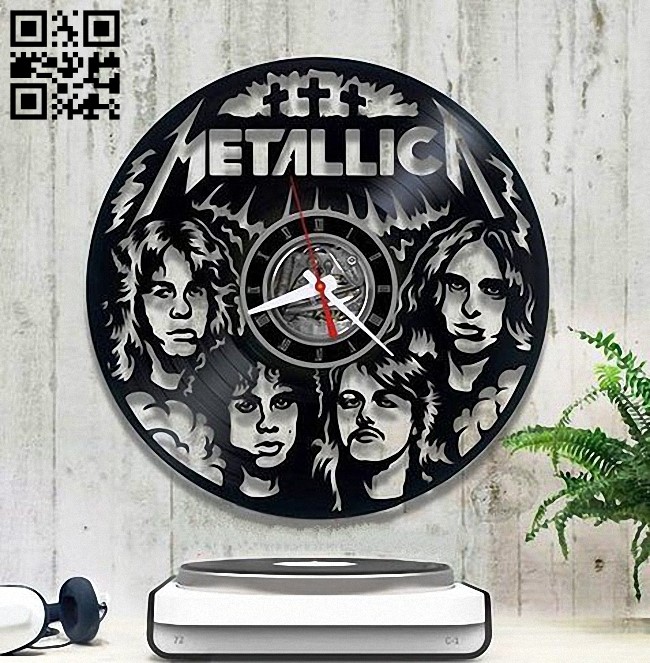 Metallica band E0012859 file cdr and dxf free vector download for laser cut