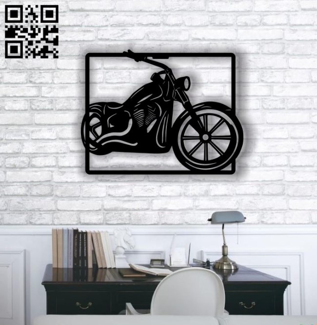 Motorcycle E0012698 file cdr and dxf free vector download for laser cut plasma