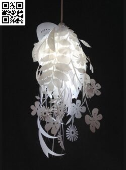 Natural canvas lampshade E0012928 file cdr and dxf free vector download for laser cut
