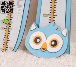 Owl length gauge E0012612 file cdr and dxf free vector download for laser cut