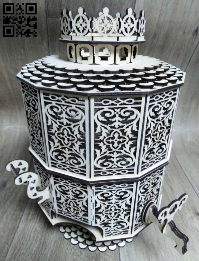 Samovar candy bowl E0012788 file cdr and dxf free vector download for laser cut