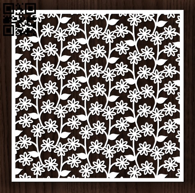 Square decoration E0012716 file cdr and dxf free vector download for laser cut
