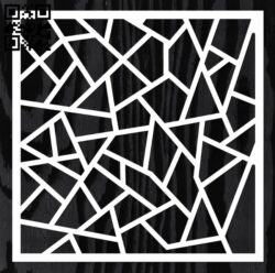 Square decoration E0012795 file cdr and dxf free vector download for laser cut