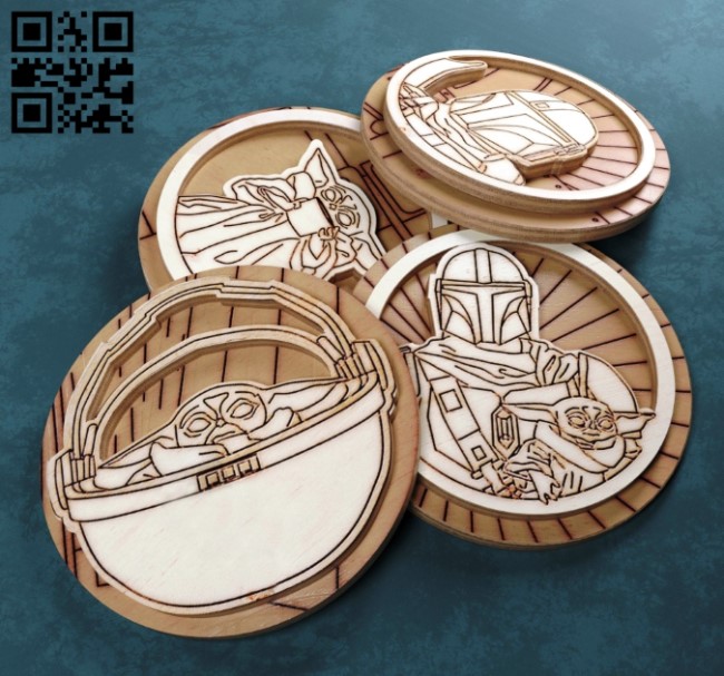 Star war E0012868 file cdr and dxf free vector download for laser cut