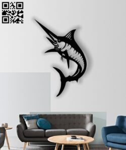 Swordfish E0012784 file cdr and dxf free vector download for laser cut plasma