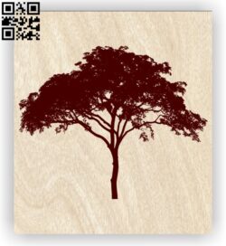 Tree E0012655 file cdr and dxf free vector download for laser engraving machines