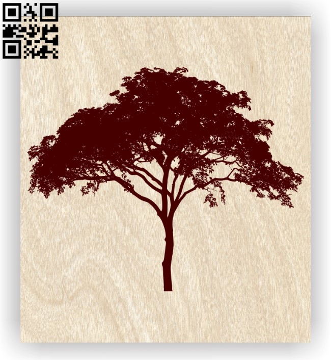 Tree E0012655 file cdr and dxf free vector download for laser engraving machines