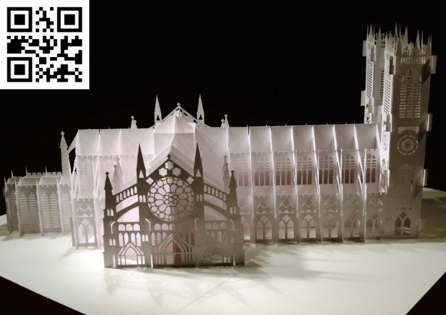 Westminster Abbey E0012793 file cdr and dxf free vector download for laser cut
