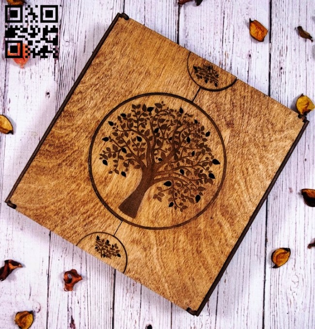 Album box E0013147 file cdr and dxf free vector download for laser cut