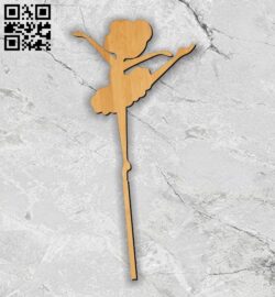 Ballerina topper E0013082 file cdr and dxf free vector download for laser cut