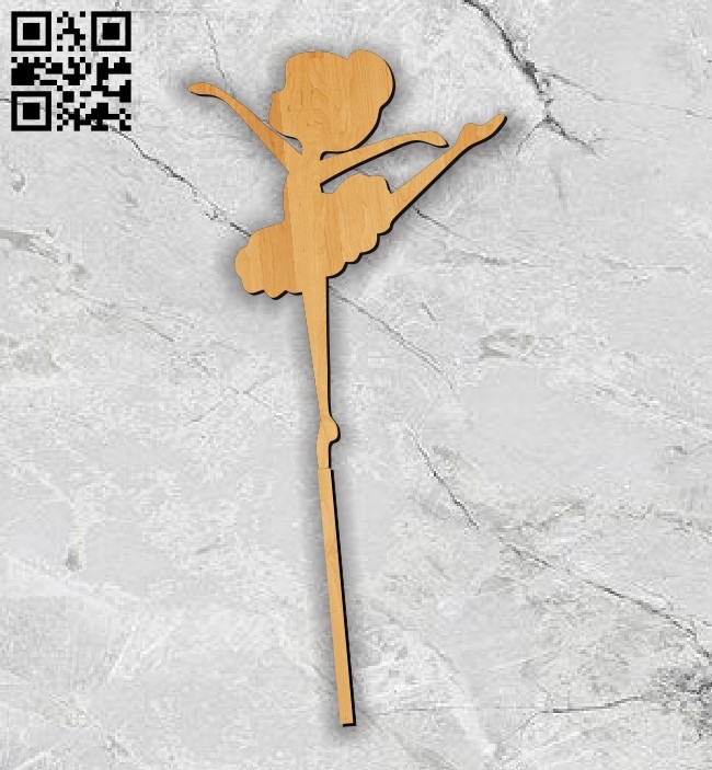 Ballerina topper E0013081 file cdr and dxf free vector download for laser cut