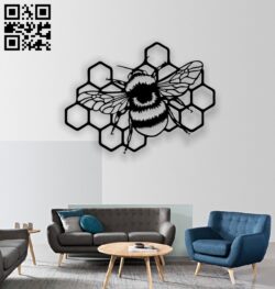 Bee E0013177 file cdr and dxf free vector download for laser cut plasma