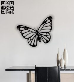 Butterfly E0013090 file cdr and dxf free vector download for laser cut plasma
