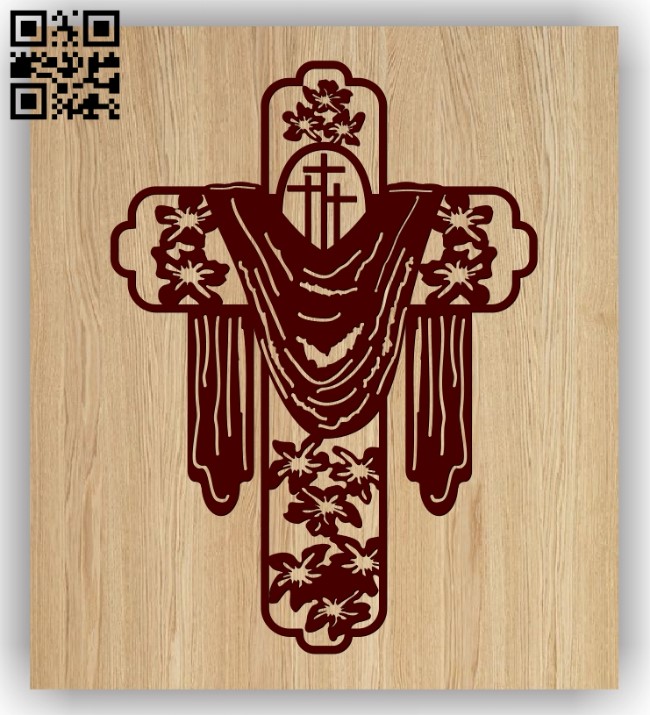 Cross E0013190 file cdr and dxf free vector download for laser engraving machines