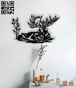 Deer E0013011 file cdr and dxf free vector download for laser cut plasma
