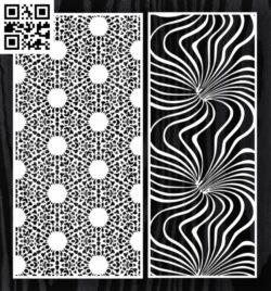Design pattern screen panel E0012959 file cdr and dxf free vector download for laser cut cnc