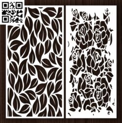 Design pattern screen panel E0012961 file cdr and dxf free vector download for laser cut cnc