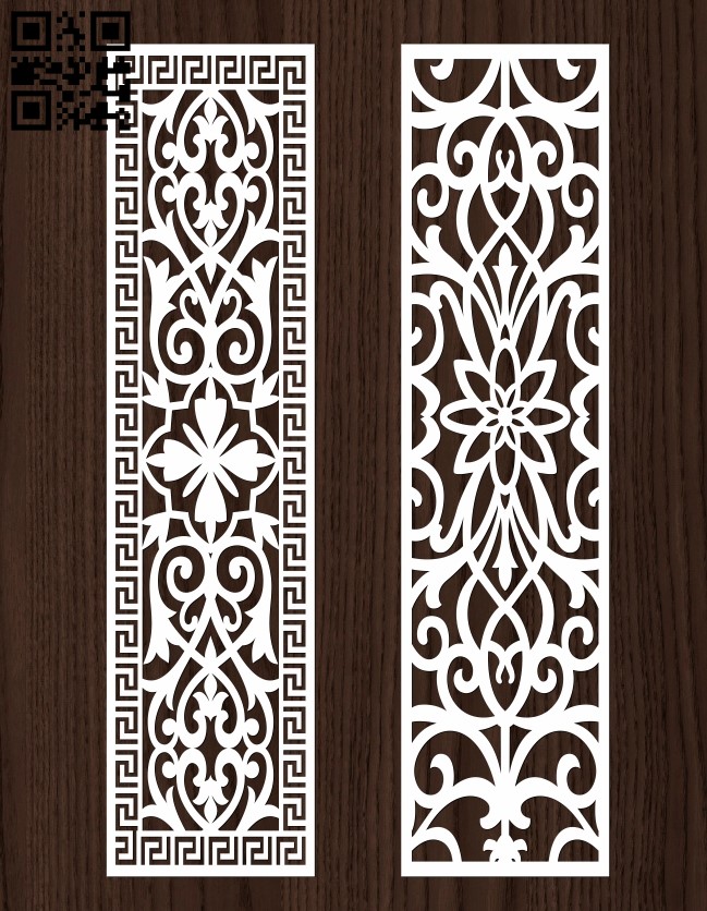 Design pattern screen panel E0013069 file cdr and dxf free vector download for laser cut cnc