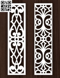 Design pattern screen panel E0013071 file cdr and dxf free vector download for laser cut cnc