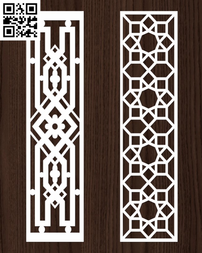 Design pattern screen panel E0013072 file cdr and dxf free vector download for laser cut cnc