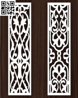 Design pattern screen panel E0013073 file cdr and dxf free vector download for laser cut cnc
