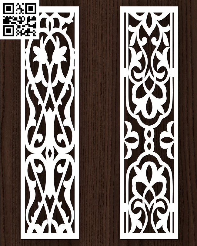 Design pattern screen panel E0013073 file cdr and dxf free vector download for laser cut cnc