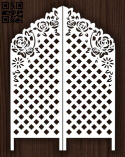 Design pattern screen panel E0013162 file cdr and dxf free vector download for laser cut cnc