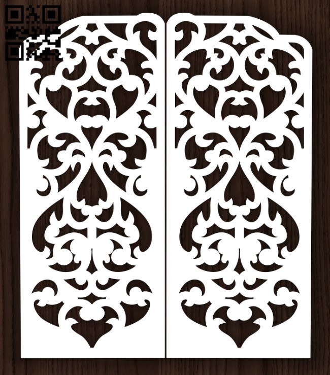 Design pattern screen panel E0013163 file cdr and dxf free vector download for laser cut cnc