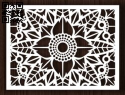 Design pattern screen panel E0013165 file cdr and dxf free vector download for laser cut cnc