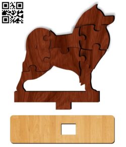 Dog puzzle E0013121 file cdr and dxf free vector download for cnc cut