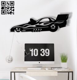 Jet racing car E0013169 file cdr and dxf free vector download for laser cut plasma
