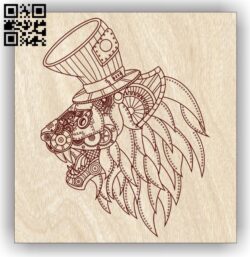 Lion E0013076 file cdr and dxf free vector download for laser engraving machines
