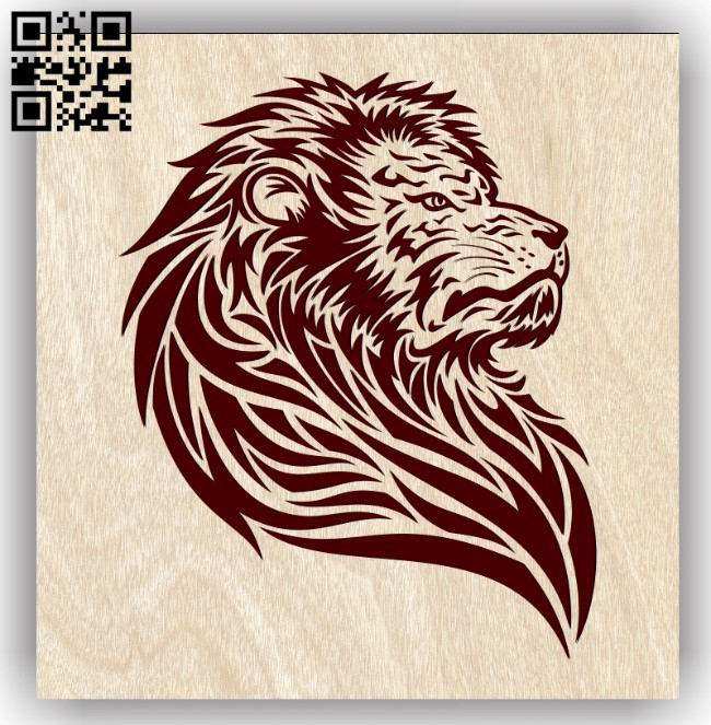 Lion E0013188 file cdr and dxf free vector download for laser engraving machines