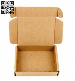 Paper box E0012966 file cdr and dxf free vector download for laser cut