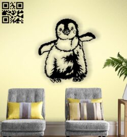 Penguin E0013178 file cdr and dxf free vector download for laser cut plasma