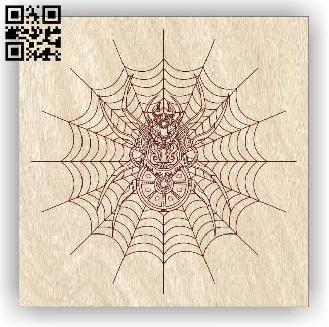 Spider E0013075 file cdr and dxf free vector download for laser engraving machines