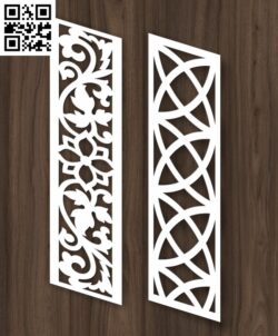 Stair partition E0013048 file cdr and dxf free vector download for laser cut cnc