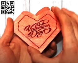 Valentine box E0013119 file cdr and dxf free vector download for laser cut