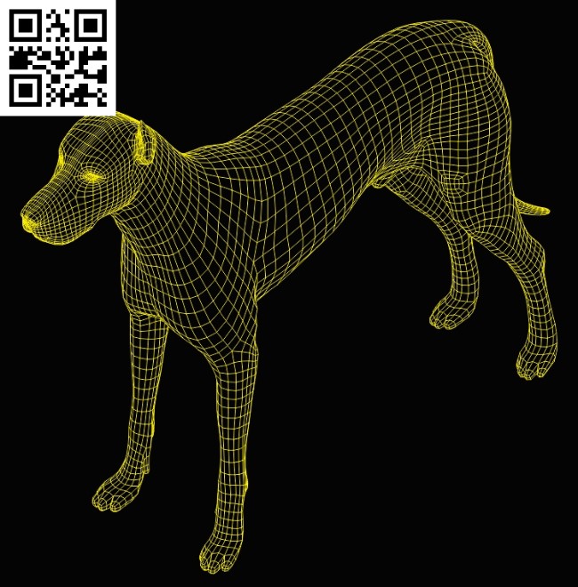 3D illusion led lamp Dog E0013359 file cdr and dxf free vector download for laser engraving machines