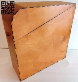 Box with lid E0013464 file cdr and dxf free vector download for laser cut