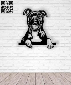Bull dog E0013215 file cdr and dxf free vector download for laser cut plasma