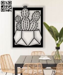 Cactus E0013296 file cdr and dxf free vector download for laser cut plasma