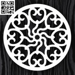 Circle ornament E0013309 file cdr and dxf free vector download for laser cut