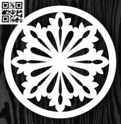 Circle ornament E0013310 file cdr and dxf free vector download for laser cut