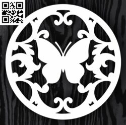Circle ornament E0013312 file cdr and dxf free vector download for laser cut