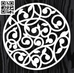 Circle ornament E0013313 file cdr and dxf free vector download for laser cut