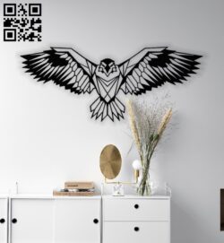 Eagle open wings E0013483 file cdr and dxf free vector download for laser cut