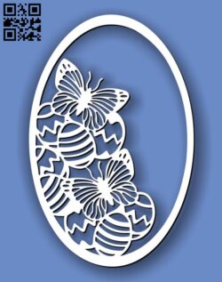 Easter egg E0013407 file cdr and dxf free vector download for laser cut plasma